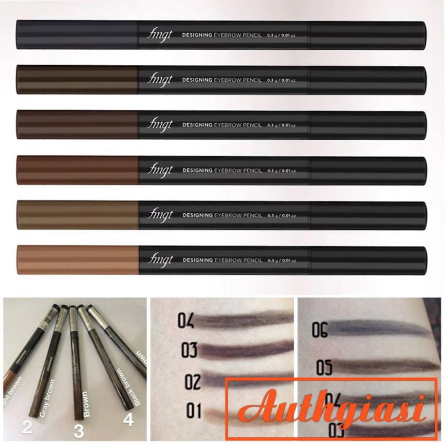 Chì kẻ mày TFS Designing Eyebrow Pencil The Face Shop 2 đầu 01-06 kẻ cực thích -kiwikiwi