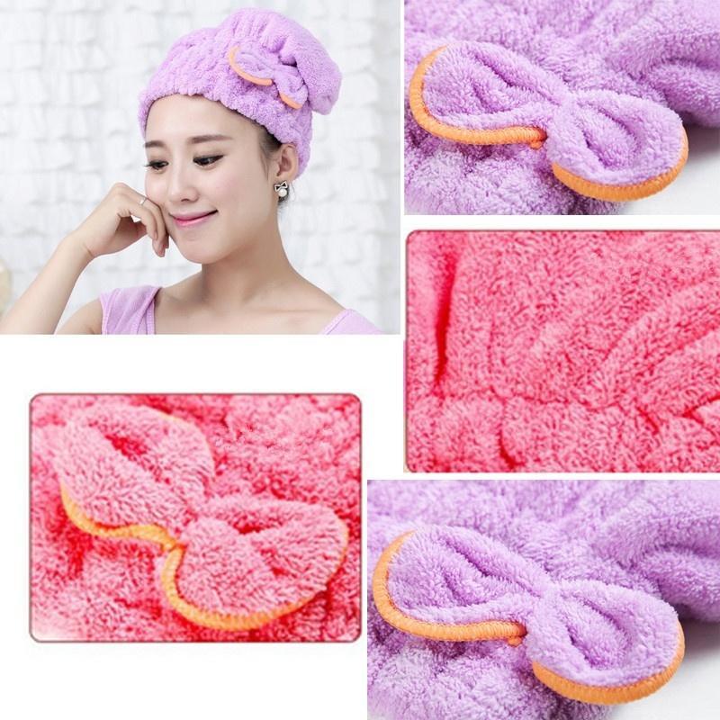 Mũ tắm trùm đầu làm khô tóc nhanh siêu thấm hút tiện lợi