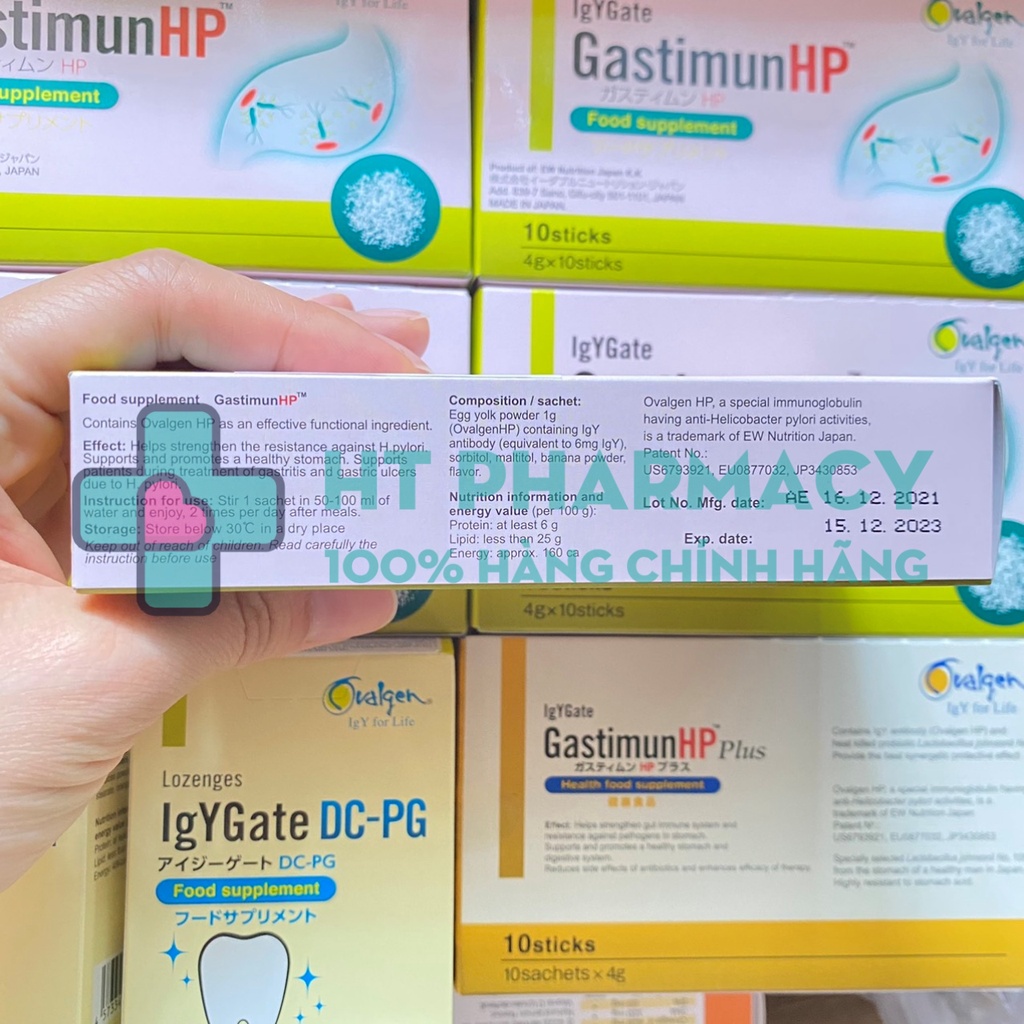 GastimunHP - Bột dạ dày thải trừ HP (Hộp 10 gói)