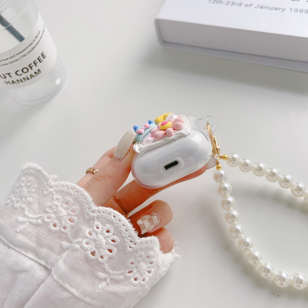 Case for Airpods 1 2 3 Pro Vỏ Bảo Vệ Hộp Sạc Tai Nghe Bằng Silicon Trong Suốt Chống Sốc Chống Thấm Nước Kèm Dây Đeo
