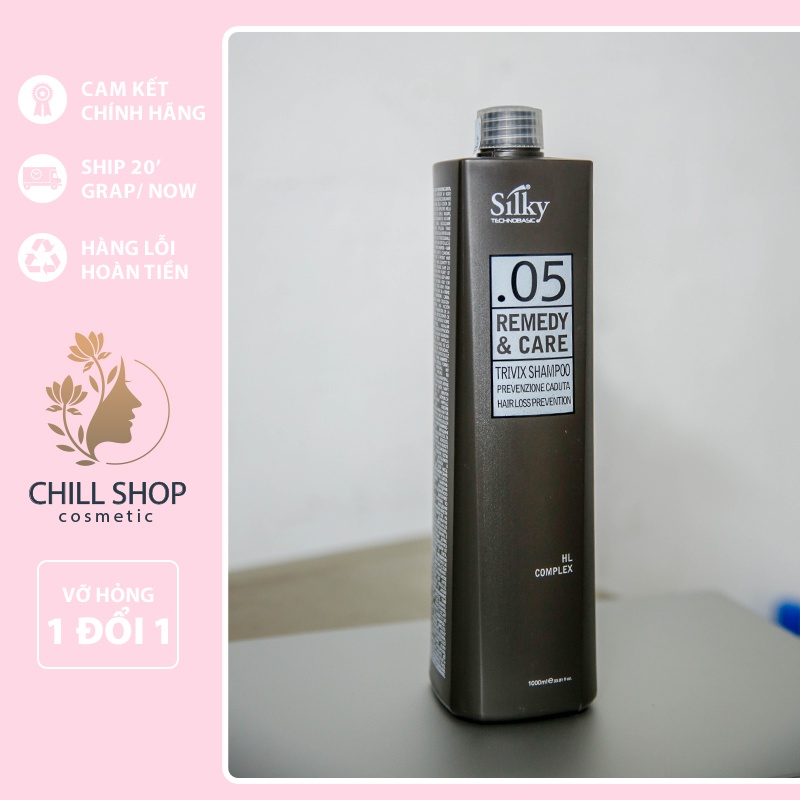 Dầu gội kích thích mọc tóc ngăn rụng phục hồi tóc yếu giảm gầu dưỡng chăm sóc tóc dầu gàu ngứa Silky Trivix Shampoo