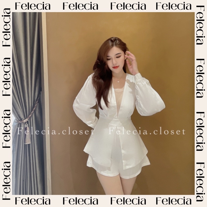 Jum vest lưới cổ V tay dài