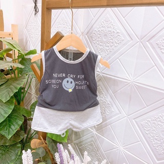 (8-18kg) Bộ ba lỗ Cotton cho bé trai