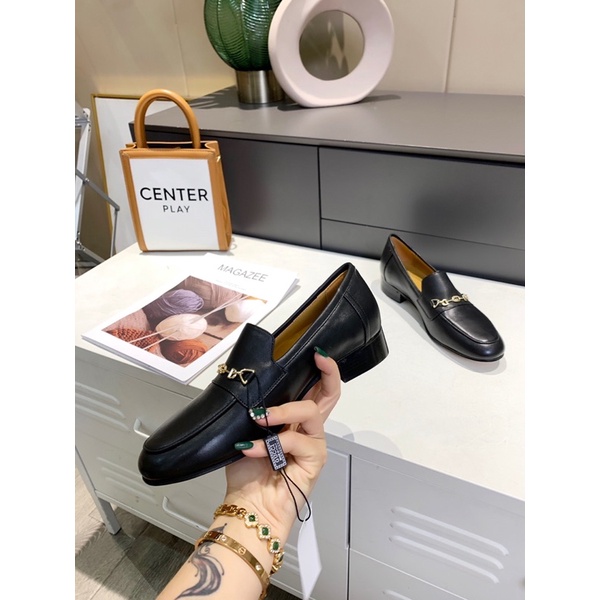 Giày lười da cho nữ thiết kế sang trọng thương hiệu Gucci GC cao cấp
