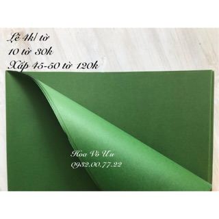 Xấp giấy mĩ thuật làm lá 45-50 tờ/ xấp màu đẹp