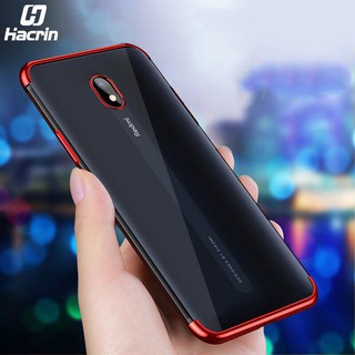 Ốp điện thoại silicon mạ mềm trong suốt chống sốc cho Xiaomi Redmi 8A/8