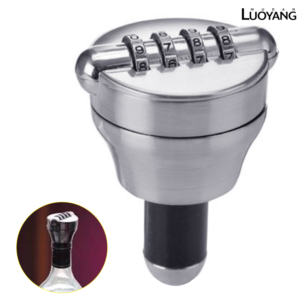 Ổ Khóa Mật Khẩu 4 Chữ Số Bằng Hợp Kim Kẽm Cho Chai Rượu Vang