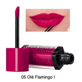 Son kem lì Bourjois Rouge Edition Velvet 7.7ml màu 05 - Olé Flamingo - Màuhồng đậm- Pháp