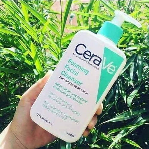 Sữa rửa mặt cerave cho da dầu và da khô 236ml bản Pháp