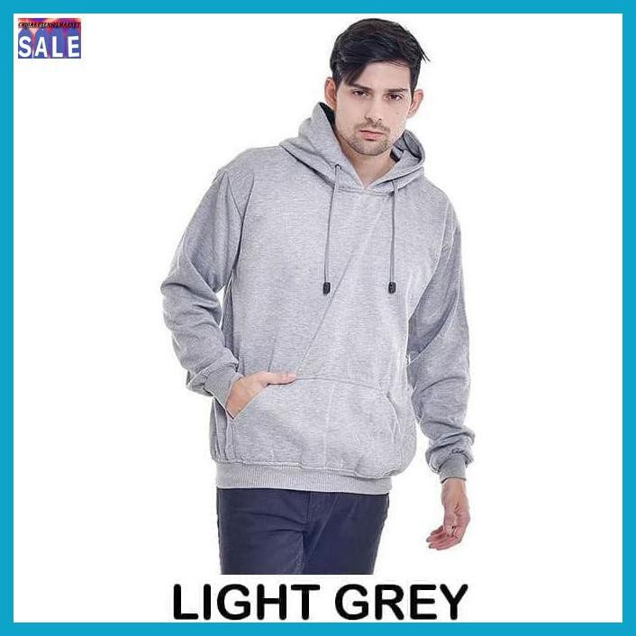 Áo Khoác Hoodie Màu Xám Nhạt Thời Trang Cho Nam | BigBuy360 - bigbuy360.vn
