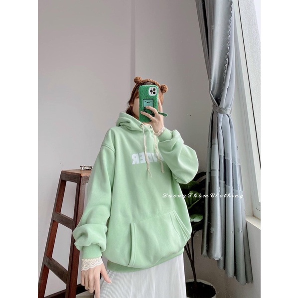 Áo hoodie nỉ có nón form rộng tay phồng cánh dơi, áo nỉ chui có nón - TA ALOHA.SHOP91