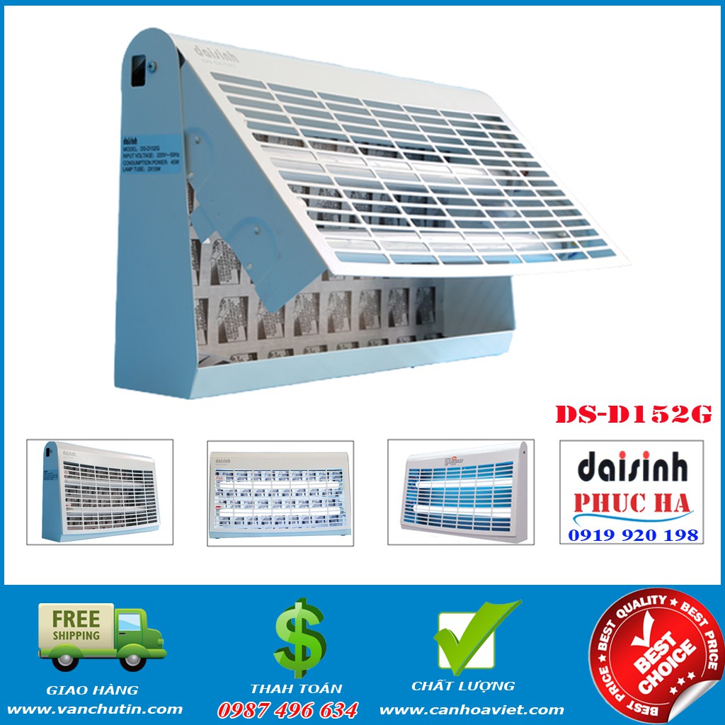 Đèn diệt côn trùng DS-D152G tại Phúc Hà
