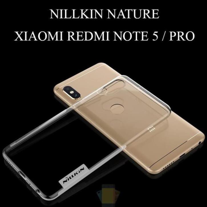 Ốp lưng dẻo Nillkin cho Xiaomi Redmi Note 5 / Note 5 Pro Silicon trong suốt / OpiPhone