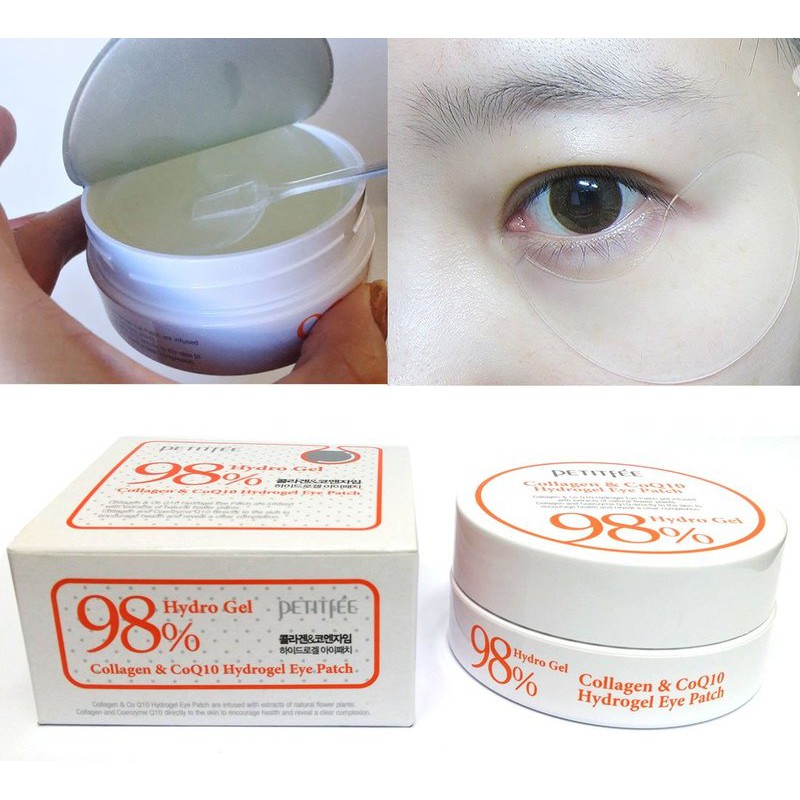 Mặt nạ mắt Petitfee Collagen & CoQ10 Hydrogel (60 miếng)