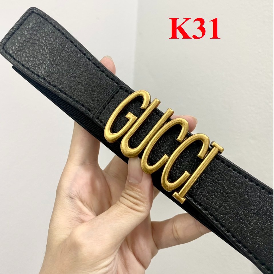 Đai váy Belt G đồng trơn 3.5cm K31
