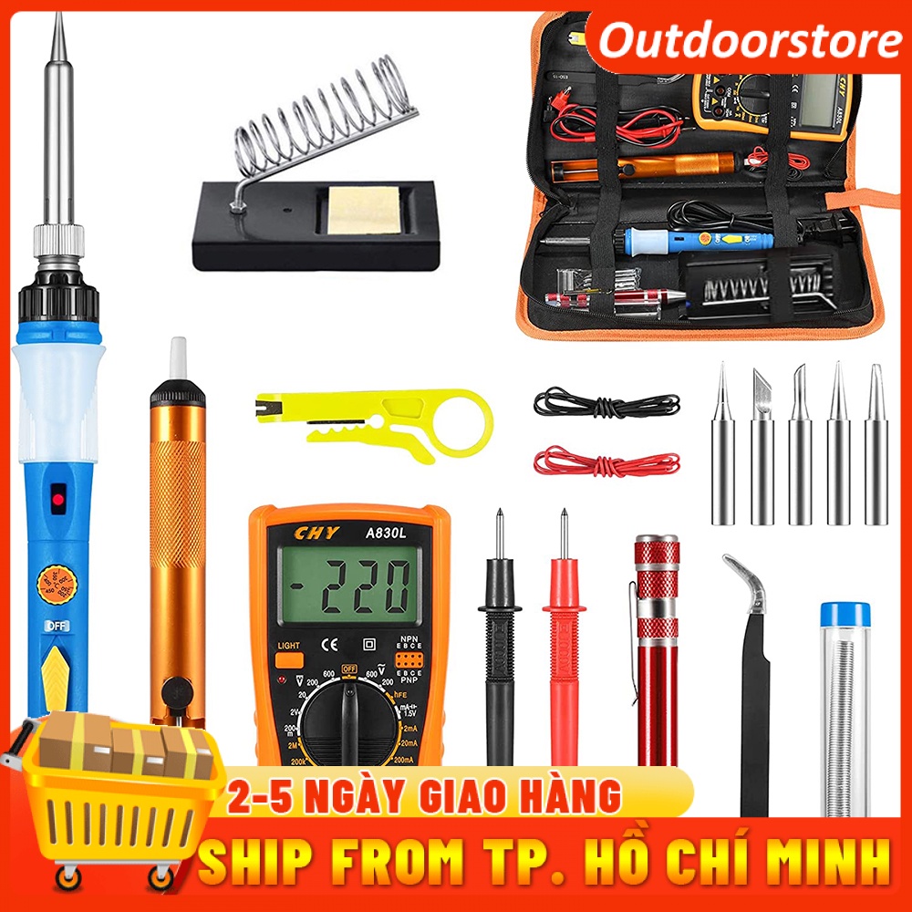 Bộ Hàn Sắt Điện Điều Chỉnh Nhiệt Độ, Dụng Cụ Hàn Bút Chì Nhiệt 220V 110V 60W