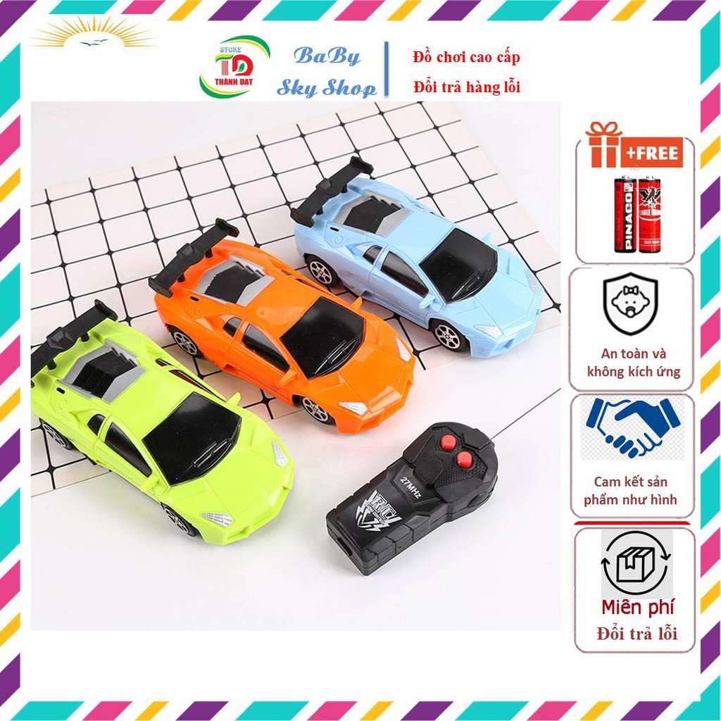 Xe Ô Tô Điều Khiển Từ Xa 2 Chiều Long Thuy Toys - No Brand Chạy Tiến, Lui, Tự Chuyển Hướng