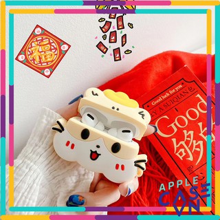 Case Airpods, Vỏ bảo vệ dành cho Airpods 1/2 - Mèo thần tài