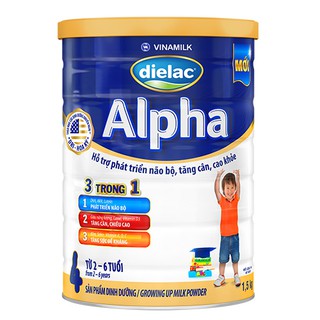 Sữa bột vinamilk dielac alpha 4 hộp thiếc 1500g - ảnh sản phẩm 1