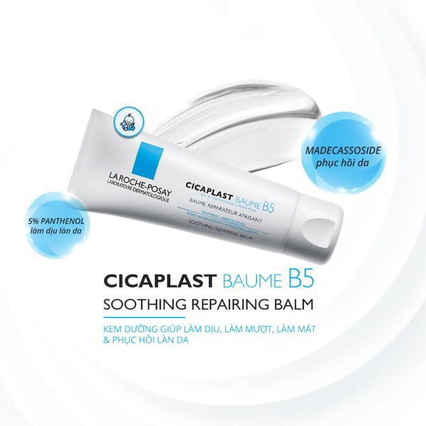 Kem dưỡng giúp làm dịu, làm mướt &amp; phục hồi da La Roche-Posay Cicaplast Baume B5 (40ml -100ml)