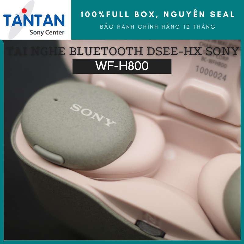 Tai Nghe In-ear BLUETOOTH Sony WF-H800 | DSEE HX chuẩn Hi-res - Pin:16H - Sạc nhanh - Truly Wireless - Trợ lí giọng nói