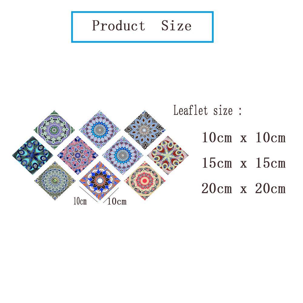 LONTIME Set 10 Miếng Dán Trang Trí Sàn Nhà Chống Thấm Nước