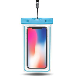 Túi chống nước dạ quang WaterProof phát sáng trong tối cho điện thoại 6 inch chuẩn IPx8 hiệu CHOETECH - Hàng chính hãng