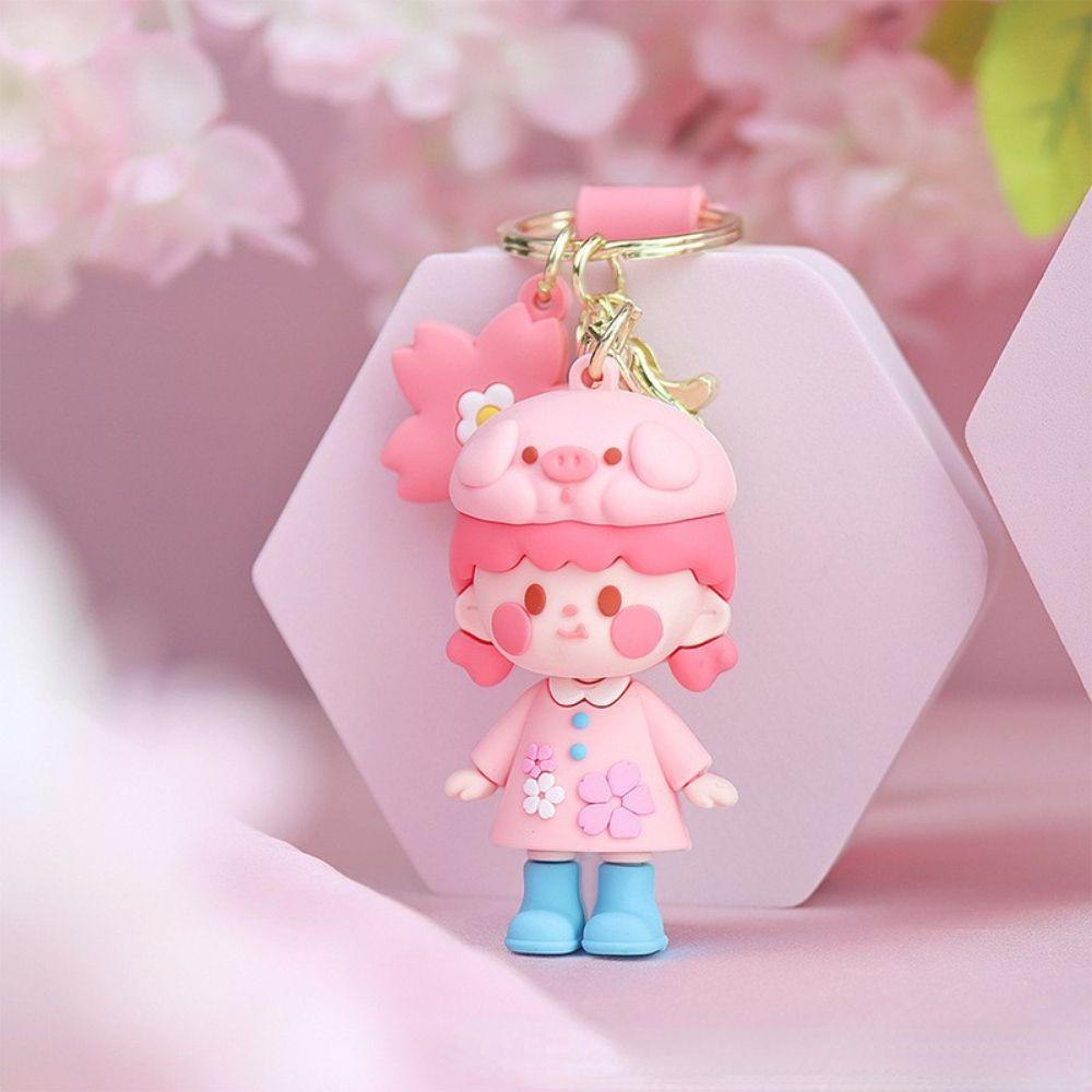 Rebuy1 Móc Chìa Khóa Nhỏ Nhắn Hình Hoa Anh Đào Sáng Tạo Dễ Thương