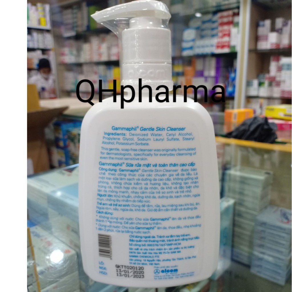 Sữa rửa mặt GAMAPHIL 500ML dành cho da nhạy cảm,da mụn