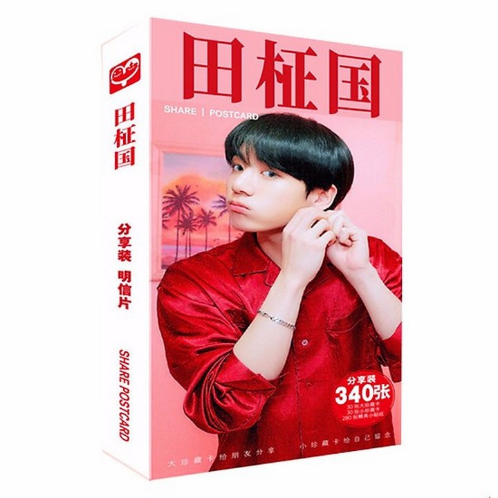 Postcard jungkook hộp ảnh bộ ảnh có ảnh dán sticker lomo bưu thiếp