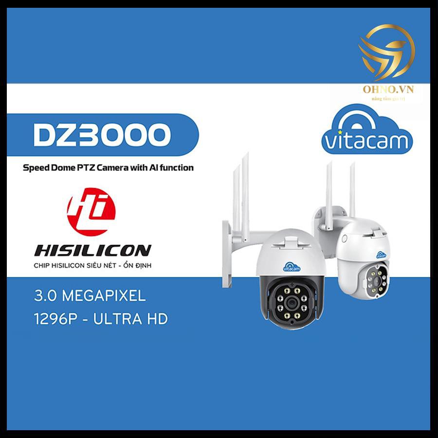Camera IP Wifi ngoài trời Vitacam DZ3000 giám sát an ninh 3.0 MPX – OHNO Việt Nam