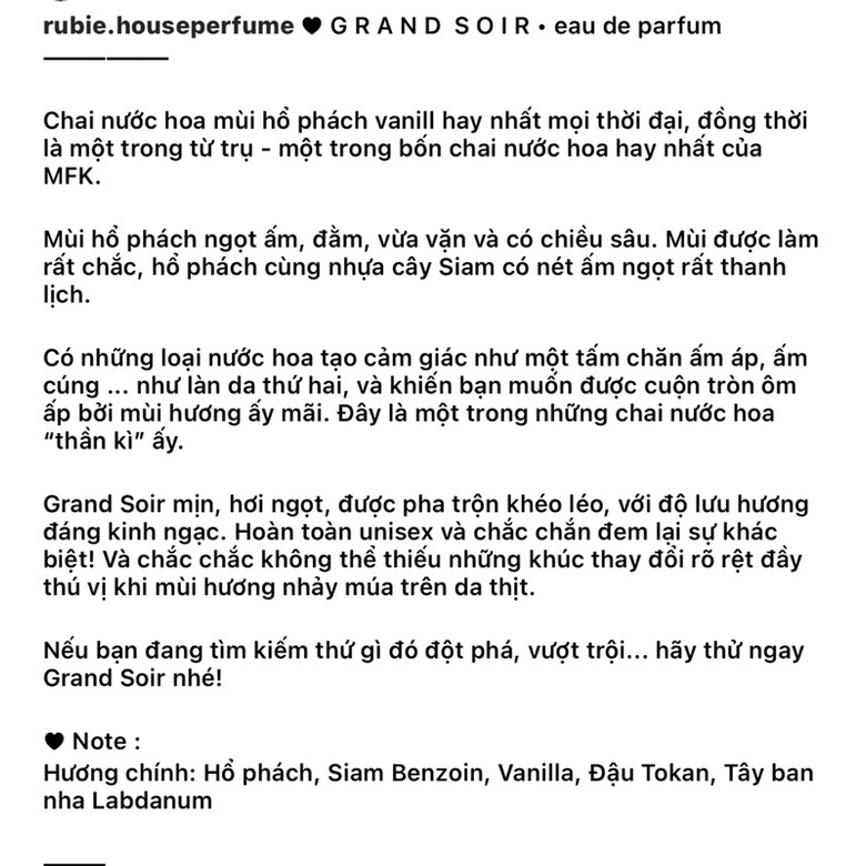 MFK GRAND SOIR • Eau de Parfum - 10ML Nước Hoa Chính Hãng