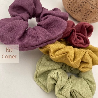 Set 4 Scrunchies - Cột tóc Linen Set Summer Vibes nhiều màu sắc