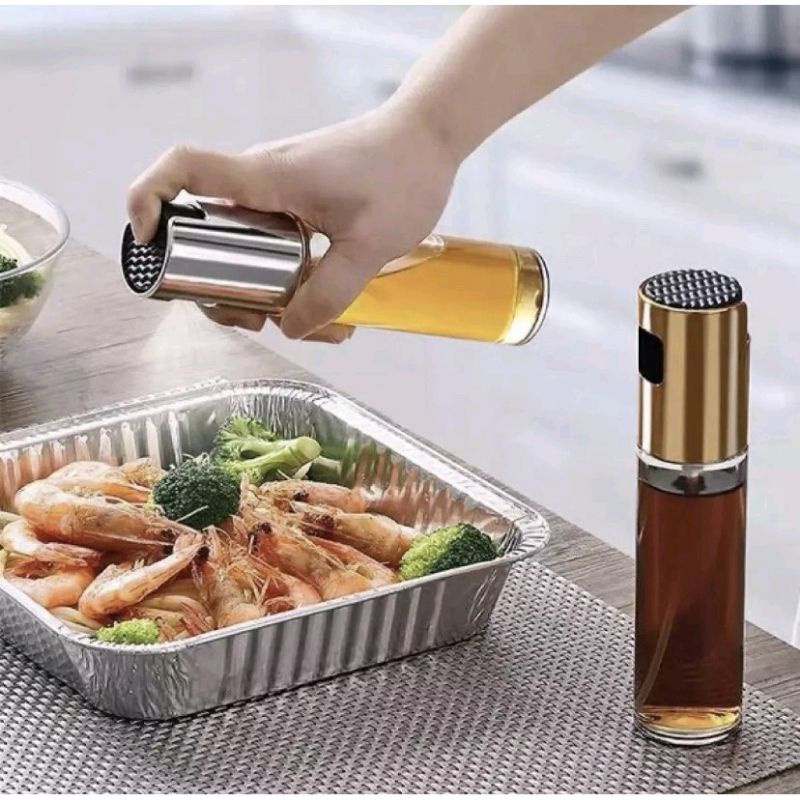 Chai Xịt Thủy Tinh Đựng Dầu 100ml Giúp Món Nướng Thơm Ngon Và Không Bị Khô.