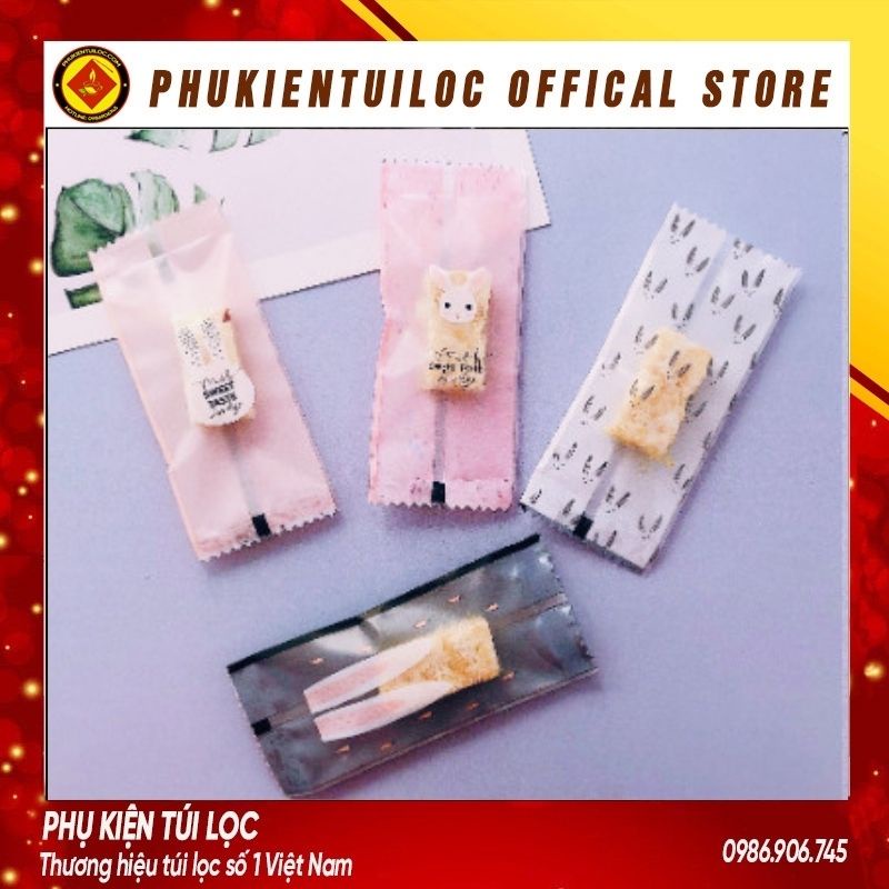 Túi kẹo nougat các loại (thiết kế nhiều màu sắc)- DÀY DẶN, HD, LOẠI 1- 100 CHIẾC