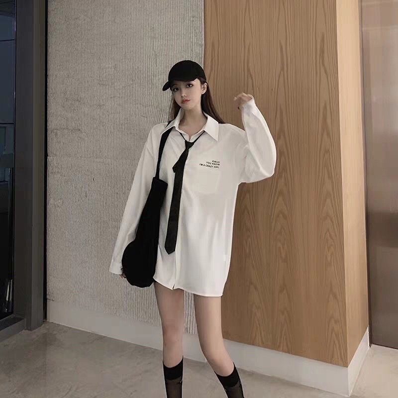 SET ÁO SƠ MI NỮ  + CHÂN VÁY XẾP LY KHÓA KÉO🏵 sét sơmi cá tính