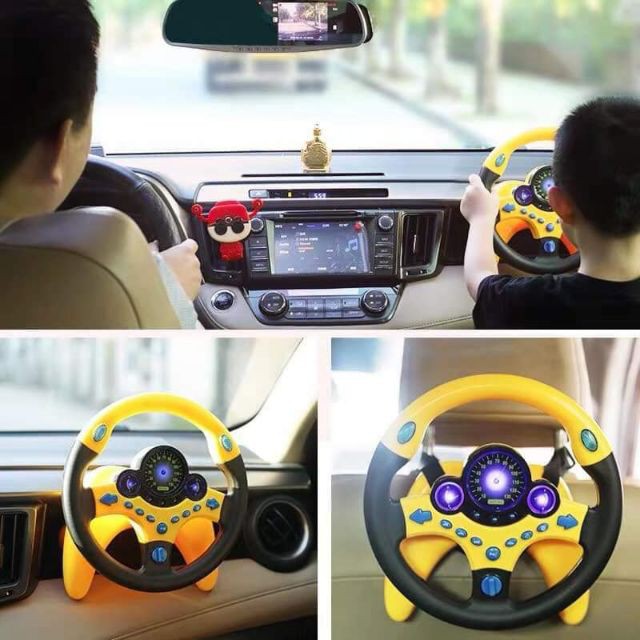 VÔ LĂNG XE HƠI TẠP LÁI XE CHO BÉ YÊU,VÔ LĂNG MÔ PHỎNG CHO BÉ