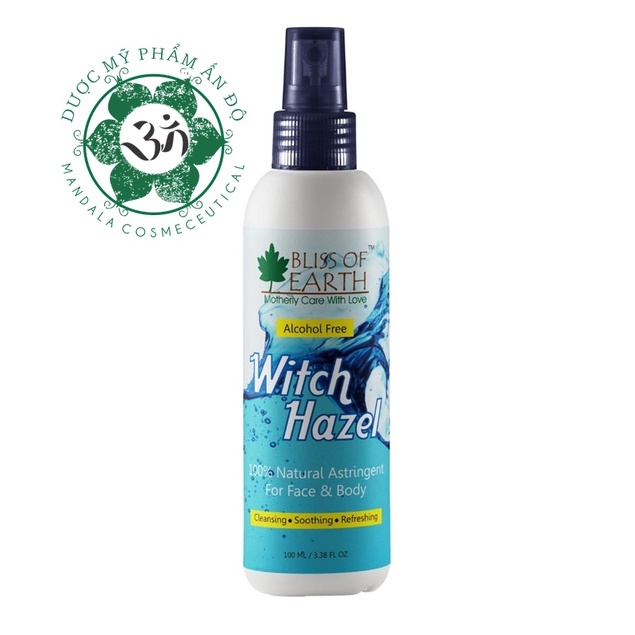 Toner Hạt Phỉ Bliss of Earth Witch Hazel 100ml - Mandala Shop 5 Hàng Cân