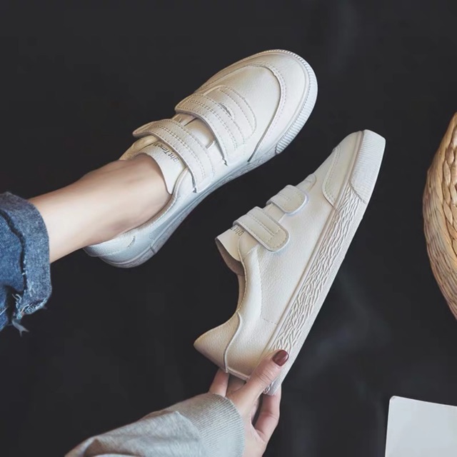 GIÀY DÁN SNEAKER ALL WHITE AUTO ĐẸP HOT NHẤT 2019