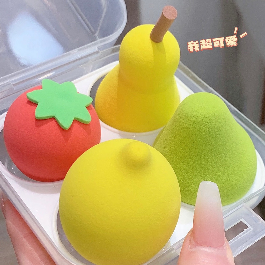 Bộ 8 Mút Trang Điểm Siêu Mềm Kèm Hộp Đựng  Nội Địa Trung