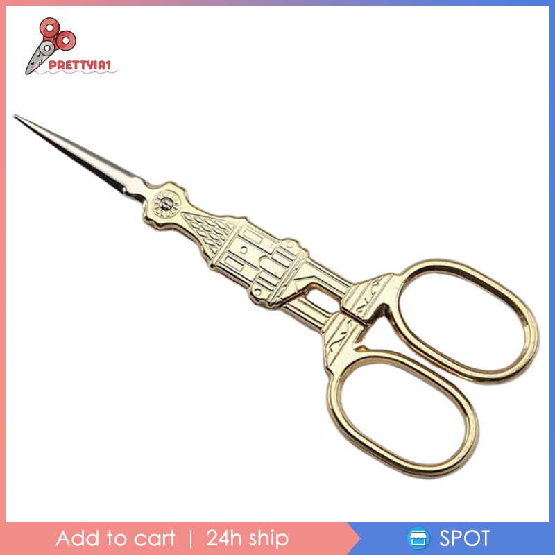 Kéo Cắt May Vá Bằng Thép Không Gỉ Phong Cách Cổ Điển Prettyia1