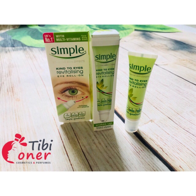 [Bill đính kèm]Kem mắt Simple Kind to Eyes Revitalizing Eye Roll-On nhập khẩu từ uk