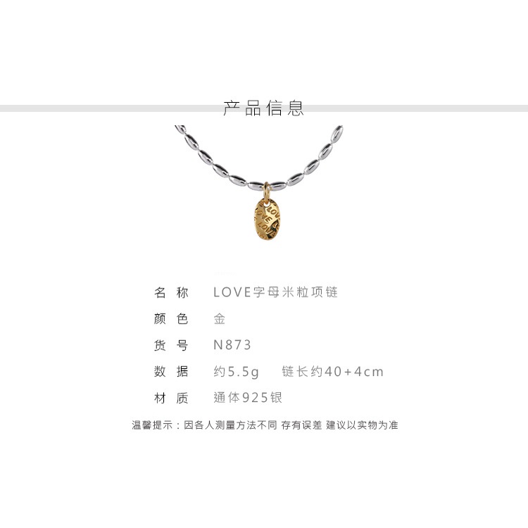 Hàng Mới Về Dây Chuyền Mặt Hình Oval Và Chữ Cái Thời Trang Mùa Hè Đơn Giản Dành Cho Nữ