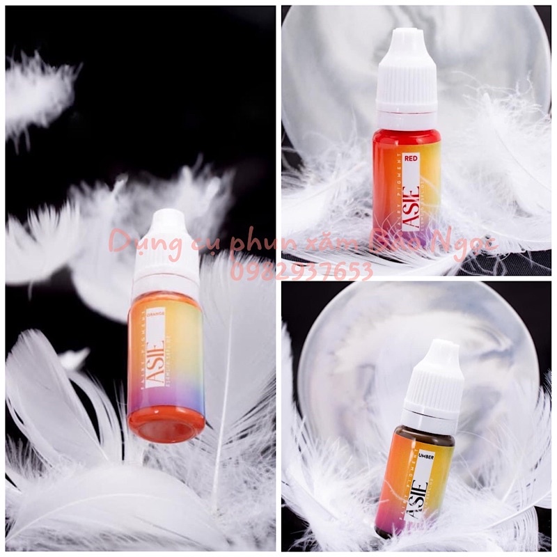 Mực phun môi Asie lọ 5ml-10ml- chiết 3.3ml