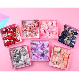 Bộ cặp tóc set nơ 18 chi tiết cho bé gái