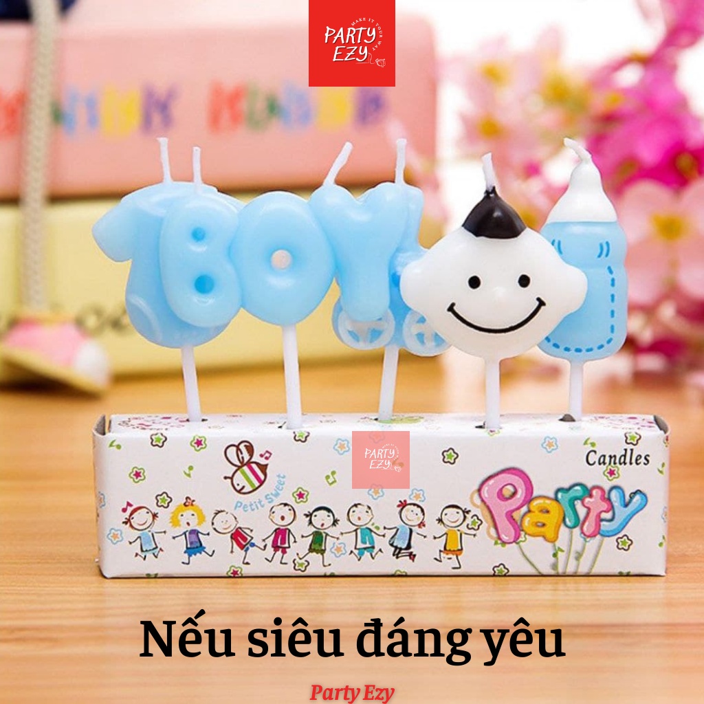 BỘ NẾN HOẠT HÌNH TRANG TRÍ BÁNH SINH NHẬT-ĐÈN CẦY TRANG TRÍ BÁNH KEM