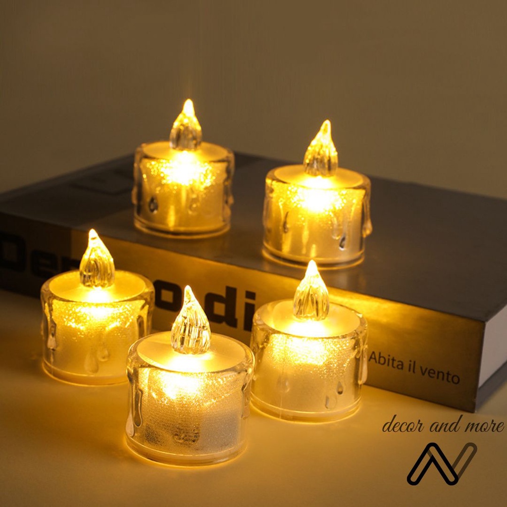 Đèn led trang trí, nến điện tử mini trang trí decor phông nền chụp ảnh ANDECOR