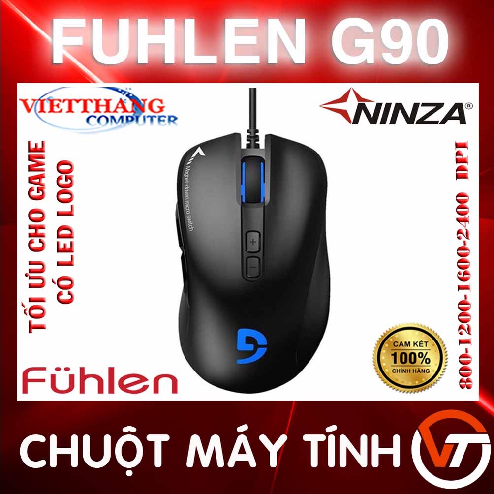 Chuột máy tính có dây Fuhlen G90 chuyên Game hàng xịn chính hãng Ninza New 100%