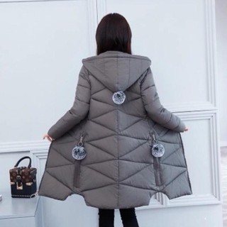 ORDER Áo phao dáng dài 3 quả cầu lông nữ