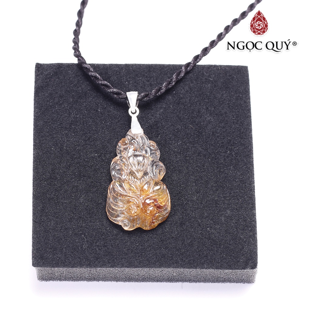 Mặt dây chuyền nữ hoàng hồ ly TA tóc đỏ cam - Ngọc Quý